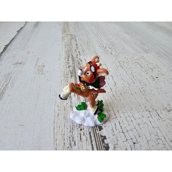 Enesco Prince mini pewter reindeer deer North Pole village figurine vintage zimi - Picture 1 of 7